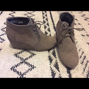 TOMS Wedge Booties